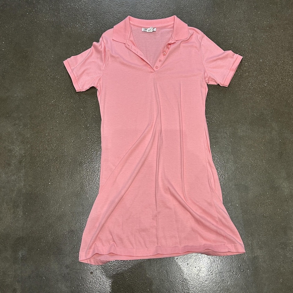 Anthony Richards Dress Womens Large Pink Polo Shirt Lounge‎ Sleepwear Casual